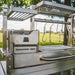 Tagwood BBQ03SS Mini Santa Maria grill close-up of stainless steel hooks and accessory rack