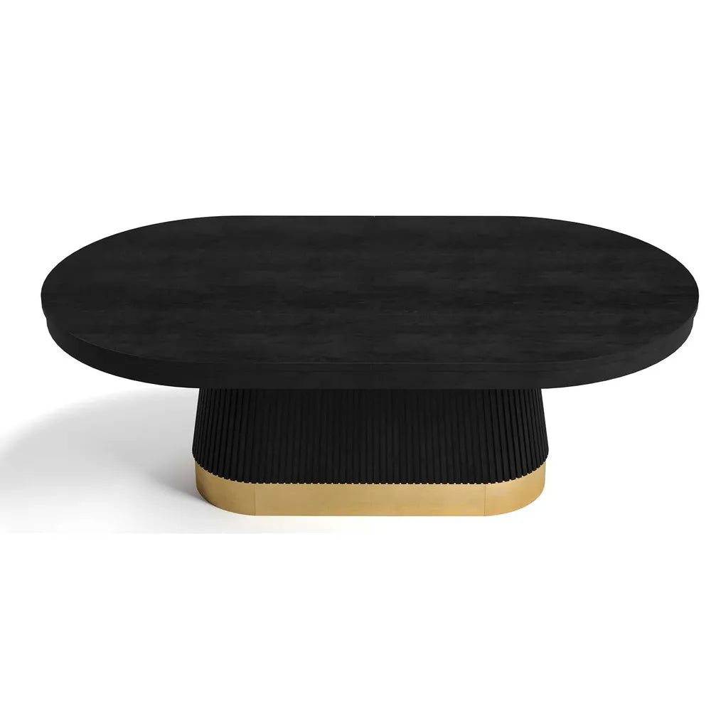RAM Game Room PRO84TXTBL-B black oval dining top poker table