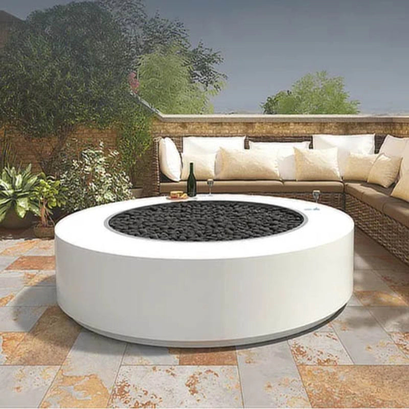 The Outdoor Plus Unity Round Fire Pit Modern Outdoor Scene