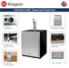 Kegco V32ADA-BSL ADA kegerator special features including cooling fan, locking stainless steel door, and front venting