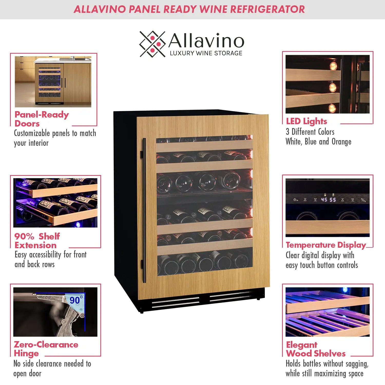 VCWR 24 Bottle Wine Refrigerator Features
