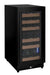 Allavino Reserva 15" dual-zone wine refrigerator, black trim, right hinge, 30 bottles.