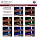 Allavino Reserva 15" wine cooler LED lighting options, 8 colors and 5 brightness levels.