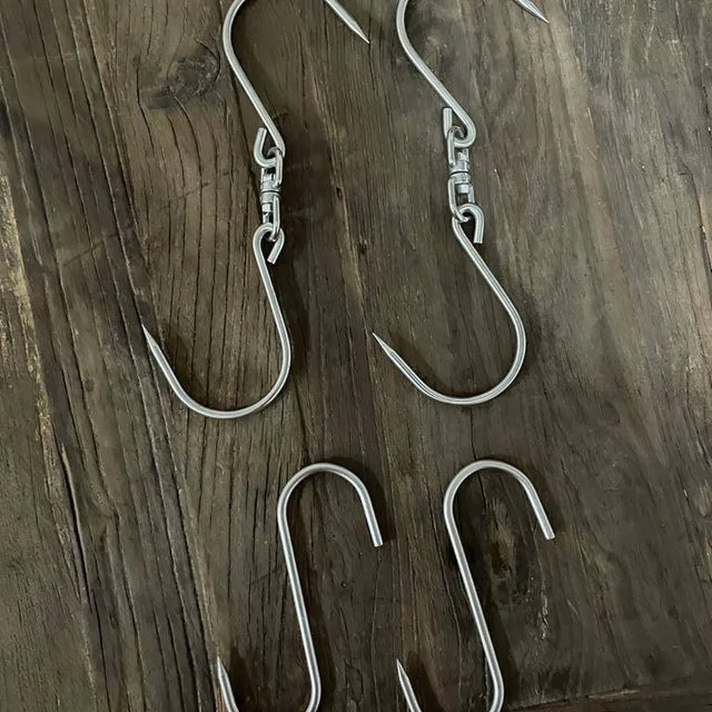 Tagwood BBQ03SI Santa Maria grill meat hanging hooks accessory set