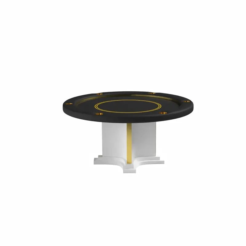 Luxor Round Poker Table by Arts Gameroom White