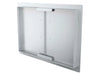 Back view of Sunstone A-DD30 showing flush mounting frame and inner support – 30" wide double-door access panel for BBQ island installations.