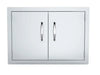 Sunstone A-DD30 double access door – flush 304 stainless steel, double hinged doors with polished handles for easy utility access.