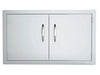 Sunstone A-DD36 36" double access door – flush-mount 304 stainless steel with two doors and polished handles.