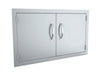 Sunstone A-DD36 double access door – shows the flush trim frame depth and handle profile from a 3/4 perspective.