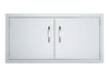 Sunstone A-DD42 42" double access door – flush-mount 304 stainless steel with two doors and polished handles.