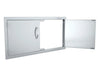 Sunstone A-DD42 partially open – shows the large access opening and hinge/magnet locations.