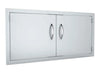 Sunstone A-DD42 double access door – 3/4 view showing the flush trim frame and handle profile.