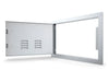 Sunstone A-DH1420-L shown open – vented left-swing access door with full service opening for outdoor kitchen and grill island access.