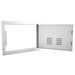 Sunstone A-DH1420 shown open – vented right-swing access door with full service opening for outdoor kitchen and grill island access.