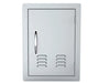 Sunstone A-DV1420 14" x 20" vented access door – right swing, 304 stainless steel outdoor kitchen utility door with louvered vents and vertical handle.