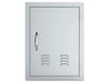 Sunstone A-DV1724 17" x 24" vented access door – right-swing 304 stainless outdoor kitchen service door with louvered vents and ergonomic handle.