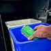 Broil King Baron 590i Grill Center recycling bin storage, close-up