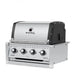 Broil King Regal S420 built-in 4-burner gas grill, side angle