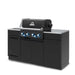 Broil King Baron 490i Island Grill with infrared side burner, side angle