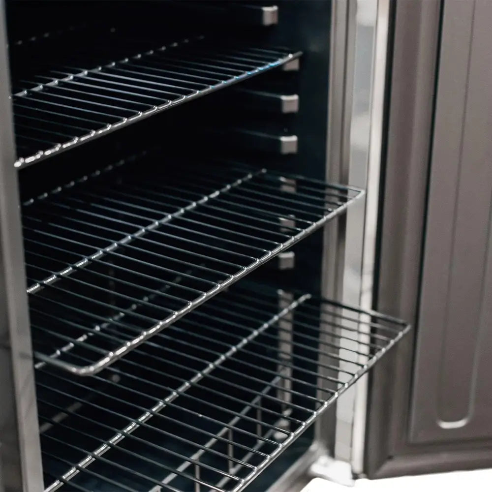 Summerset 22-inch Outdoor Refrigerator, stainless steel door, 156 can capacity.