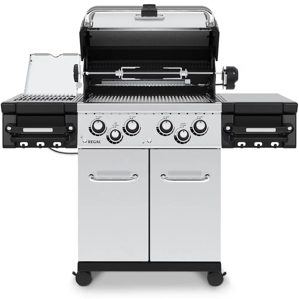Broil King Regal S 490 Pro IR gas grill with lid open