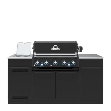 Broil King Baron 590i Grill Center with side burner, front view