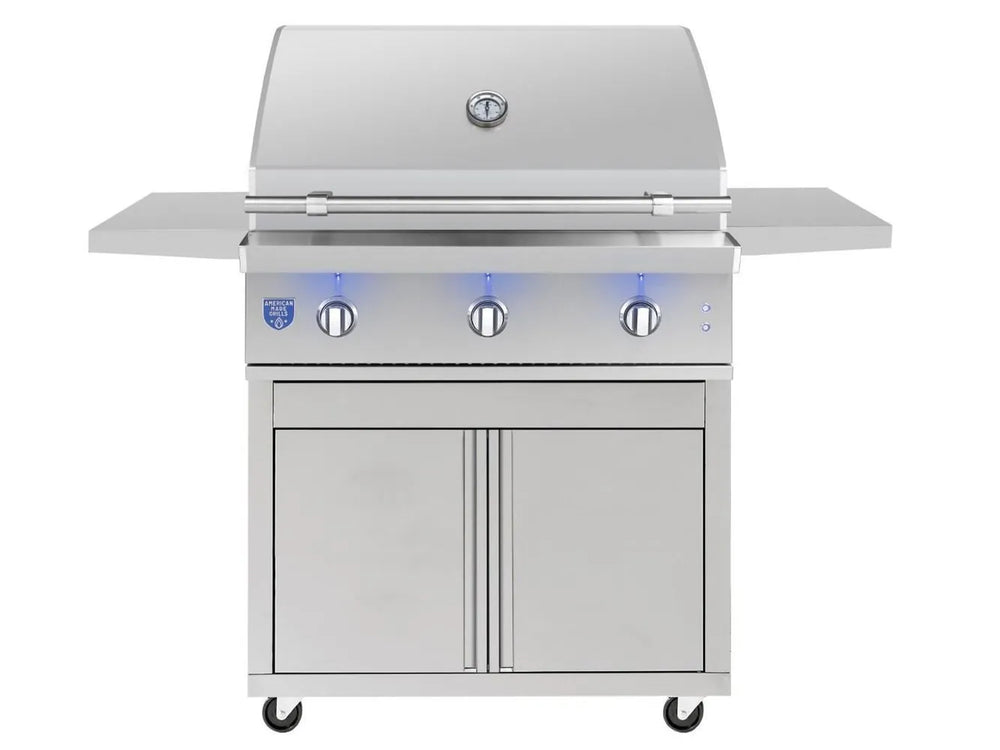 American Made Grills Atlas 36" Grill Cart – Stainless Steel with Grill