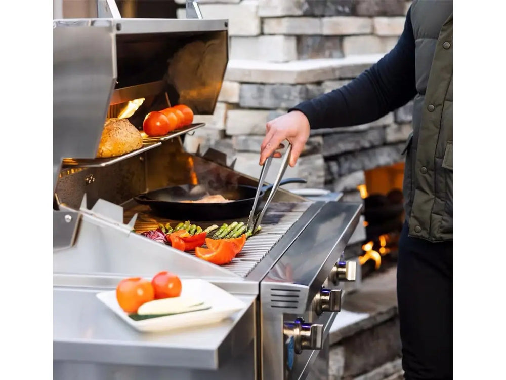 American Made Grills Atlas 36" 3-Burner Gas Grill in Cart Lifestyle