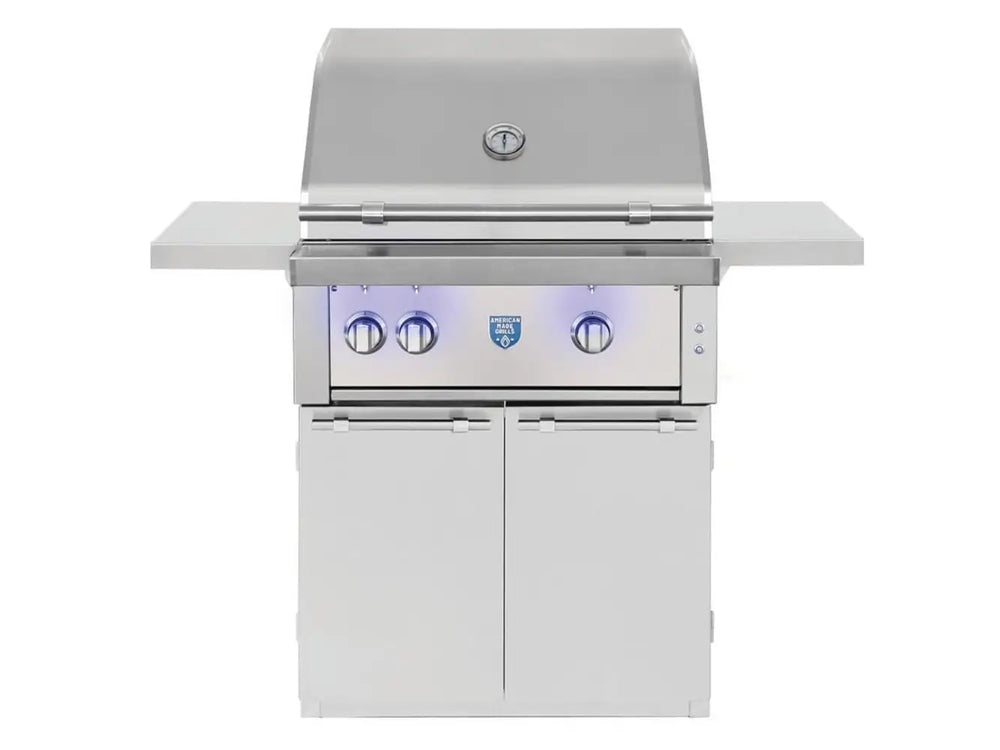 American Made Grills Estate 30" Gas Grill with Cart Closed Lid
