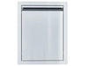 Sunstone ARU-DV16 stainless steel access door, flush-mount outdoor kitchen cabinet door with top vent slot and clean, handle-free look.