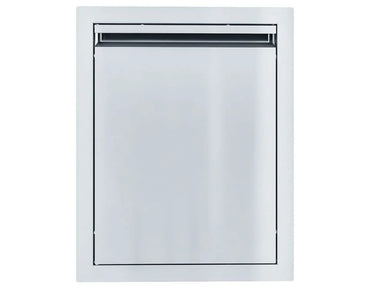 Sunstone ARU-DV16 stainless steel access door, flush-mount outdoor kitchen cabinet door with top vent slot and clean, handle-free look.