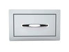 Sunstone B-SD6 14" single access drawer (soft-close) – flat stainless front with centered curved handle.