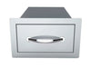 Same drawer shown with the full drawer box/cabinet behind the face frame.