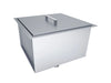 Sunstone B-SK20 20-inch single basin sink with stainless steel cover, 304 SS drop-in outdoor kitchen bar sink.