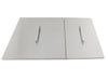 Sunstone B-SK34 set of two stainless steel sink covers with handles, 304 SS covers for 34-inch double basin sink.