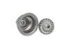 Sunstone B-SK34 sink drain and basket strainer assembly, 304 stainless steel drain hardware for double basin outdoor sink.