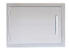 Sunstone BA-DH2027 20x27 reversible stainless steel access door, front view with vertical handle and right-side hinges.