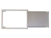 Sunstone BA-DH2027 20x27 reversible access door open, showing removable stainless frame and full-size door panel.