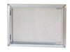 Back view of Sunstone BA-DH1420 reversible access door showing stainless frame, hinge channel, and mounting points.