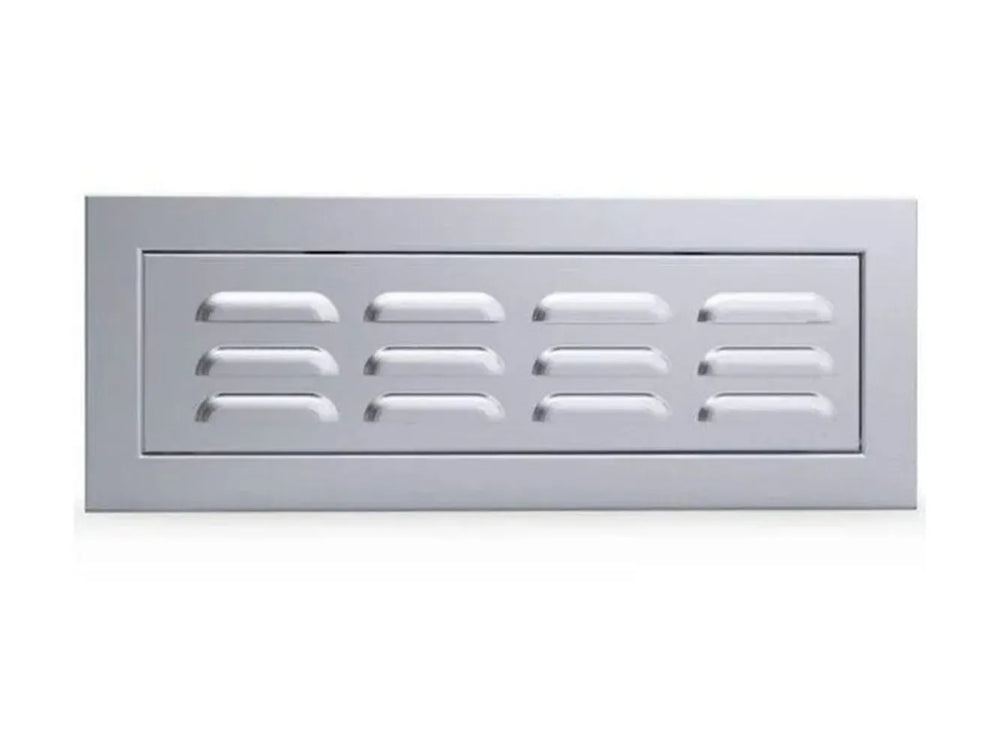 Front view of Sunstone BA-SWVENT 304 stainless steel flush vented panel door with louvered vents.