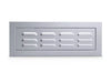 Front view of Sunstone BA-SWVENT 304 stainless steel flush vented panel door with louvered vents.