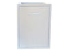 Sunstone BA-TRD2027 stainless steel trash drawer front view, outdoor kitchen pull-out waste cabinet with soft-close.
