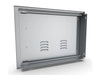 Rear/installation view of Sunstone BA-VDHL1724 vented access door showing mounting frame depth and vented inner panel.