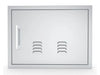 Sunstone BA-VDHR1724 right vented access door, 17" x 24", 304 stainless steel, front view with right-side handle and dual vent slots.