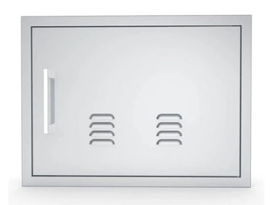 Sunstone BA-VDHR1724 right vented access door, 17" x 24", 304 stainless steel, front view with right-side handle and dual vent slots.