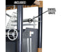 Tagwood BBQ BBQ02SI Gaucho charcoal grill angled view with adjustable height cooking grate