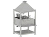 Tagwood BBQ BBQ12SS 304 SS Argentine grill side view with adjustable grates