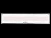 A studio shot of a white Bromic Platinum Electric Infrared Heater, with its heating element faintly visible.