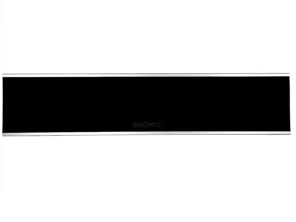 Bromic Platinum Marine 2300W Electric Infrared Heater in sleek black finish, shown powered off with a minimalist design.