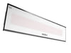 Side-angled view of the Bromic Platinum Marine 2300W Infrared Heater in white, showcasing its slim profile and weather-resistant build.